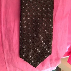 DKNY Brown and Pink Tie
